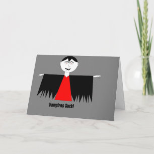"Vampire Sind zum Kotzen!" Geburtskarte Karte