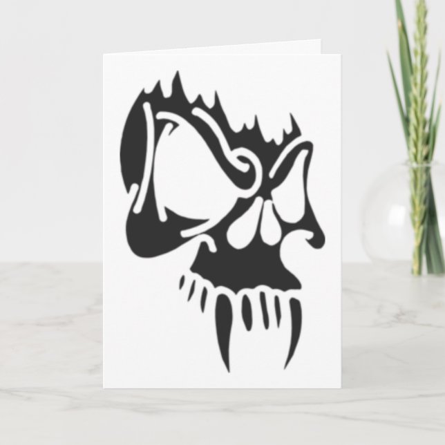 Vampire Skull Karte (Vorderseite)