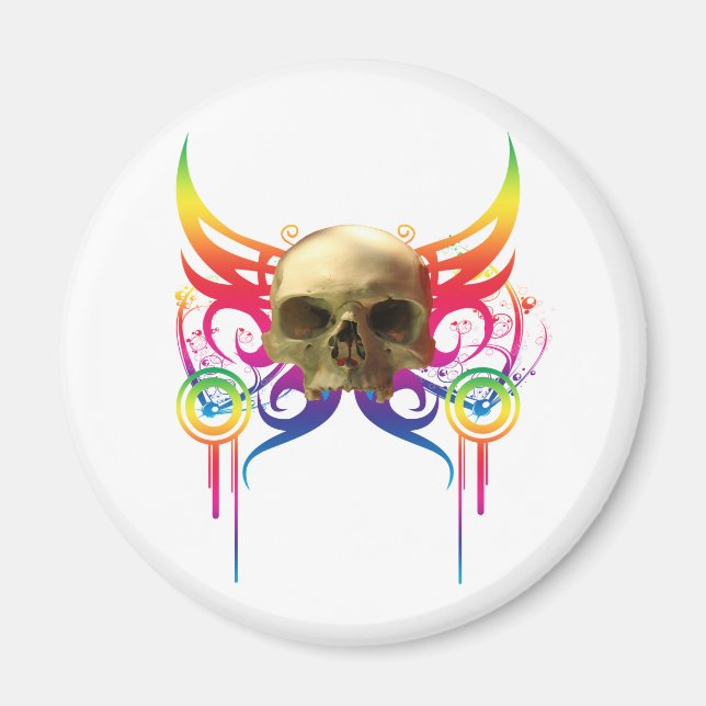 Vampire Skull Magnet (Vorne)