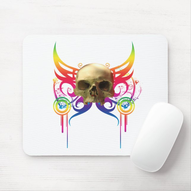 Vampire Skull Mouse Mat Mousepad (Mit Mouse)