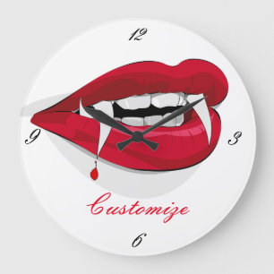 Vampire Smile Thunder_Cove Große Wanduhr