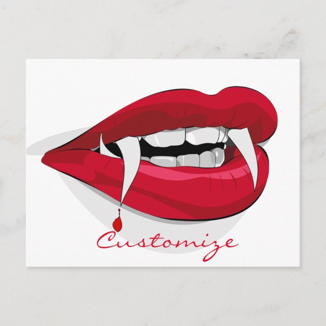 Vampire Smile Thunder_Cove Postkarte (Vorderseite)