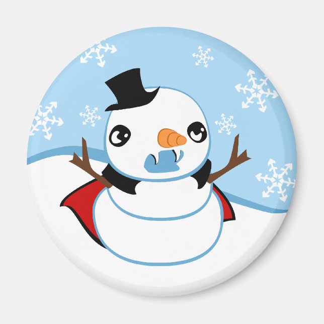 Vampire Snowman Magnet (Vorne)