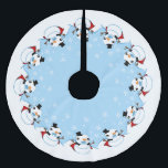 Vampire Snowman Polyester Weihnachtsbaumdecke<br><div class="desc">Dieser Ferienschmuck hat einen niedlichen Schneemann mit Kap und Vampirzähnen</div>