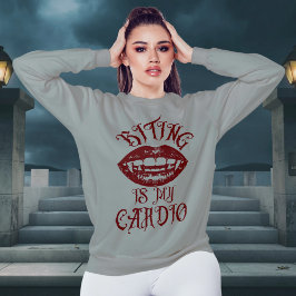 Vampire Spaß | Bitten ist mein Cardio-Sweatshirt Sweatshirt