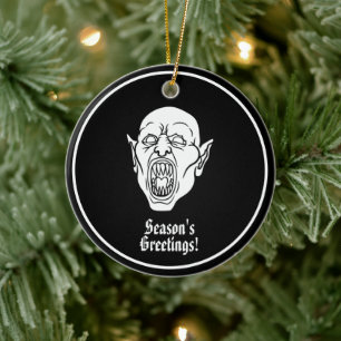 Vampire Spooky Dracula Keramik Ornament