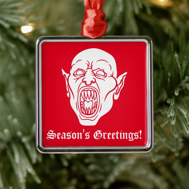 Vampire Spooky Horror Movie Dracula Ornament Aus Metall (Baum)