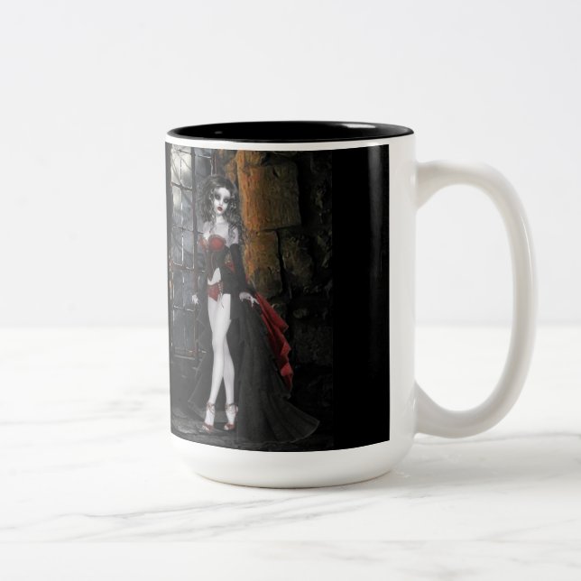 Vampire Stehend in der Window Light Coffee Tasse (Rechts)