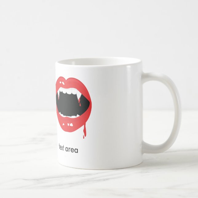 Vampire Teeth Mouse Halloween Goth Coffee Tassen C (Rechts)