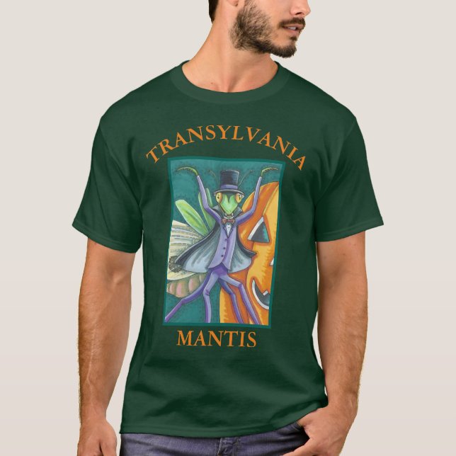 VAMPIRE TRANSYLVANIA MANTIS HALLOWEEN T - SHIRT (Vorderseite)
