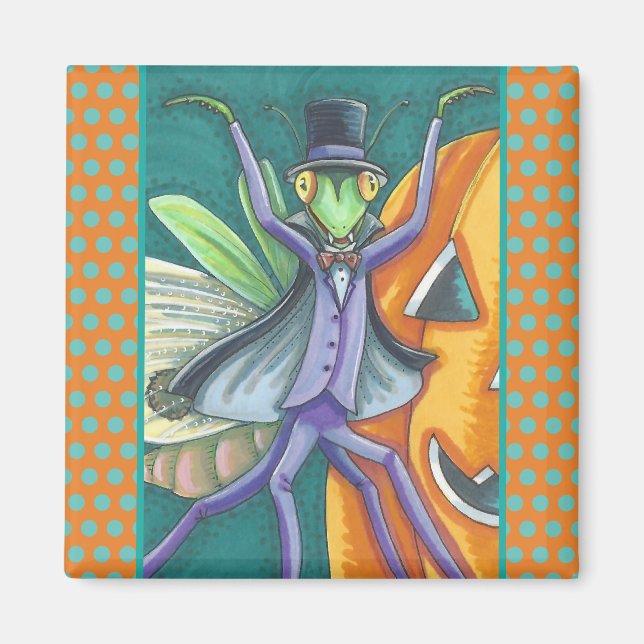 VAMPIRE TRANSYLVANIA PRAYING MANTIS MAGNET Square (Vorne)