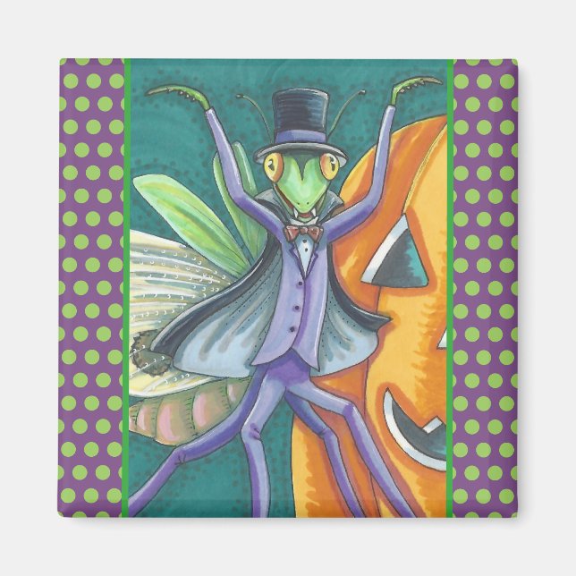 VAMPIRE TRANSYLVANIEN GOTTESMANTIS MAGNET Quadrat (Vorne)