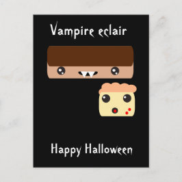 Vampire-Vortrag "Happy Halloween" Postkarte