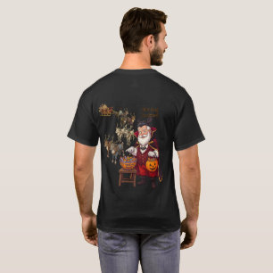 Vampire-Weihnachtsmann Süßes oder Saures Hallowe T-Shirt