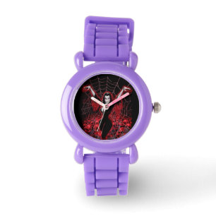Vampire Woman Spider web gothic Armbanduhr