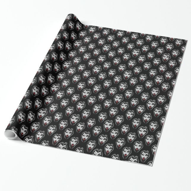 Vampire Wrapping Paper Niedlich Vampire Gift Paper Geschenkpapier (Ungerollt)
