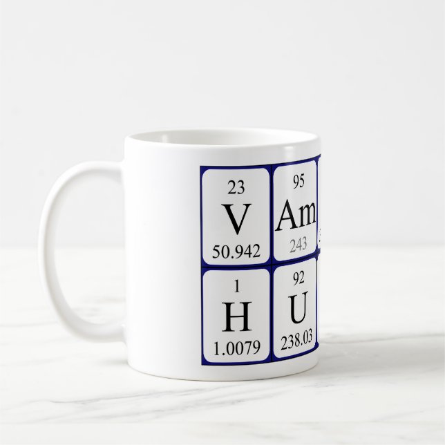 VampireHunter-Tasse der periodischen Tabelle Kaffeetasse (Links)