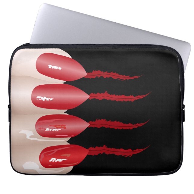 Vampirfinger Laptopschutzhülle (Vorderseite)