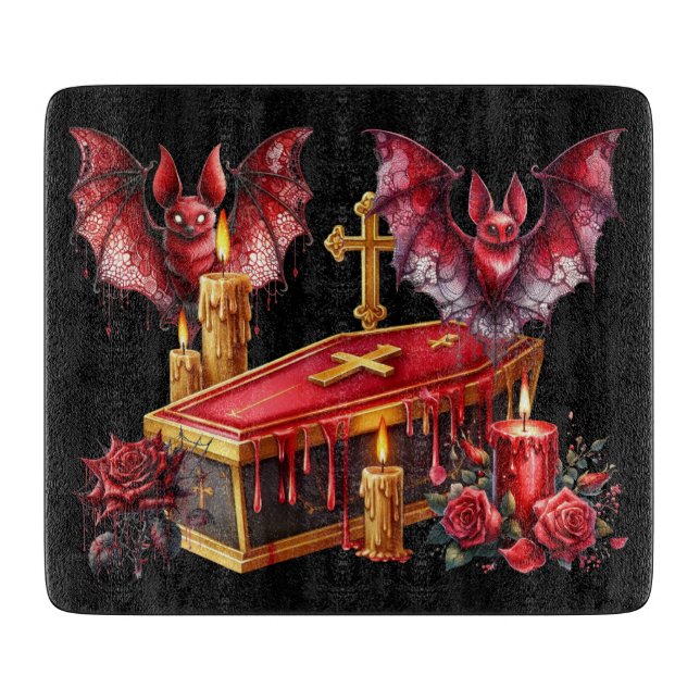 Vampirfledermäuse Schneidebrett (Vorderseite)