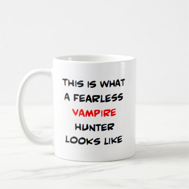 Vampirjäger, furchtlos kaffeetasse (Links)