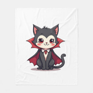 Vampirkatze – Süßes Halloween Haustier T-Shirt Fleecedecke