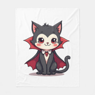 Vampirkatze � Süßes Halloween Haustier Tee Fleecedecke