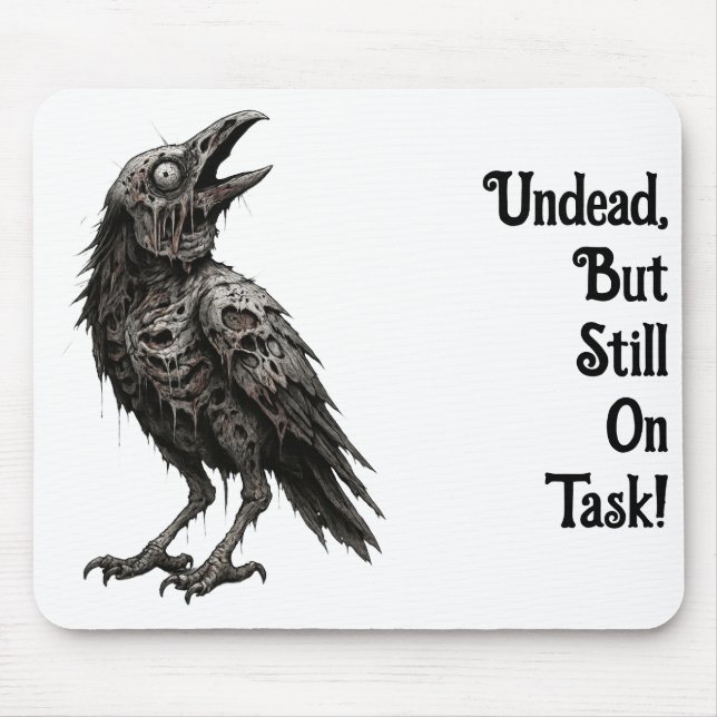 Vampirkrähe Mousepad (Vorne)
