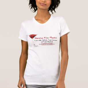 Vampirs-Kuss-Martini-Getränk-Rezept T-Shirt