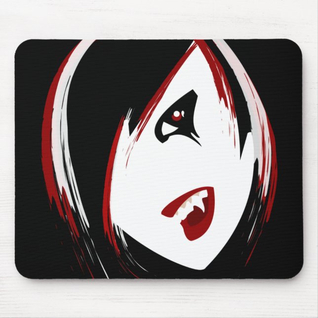 Vampirs-Mädchen Mousepad (Vorne)