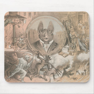 Vampirs-Schläger-Porträt Mousepad