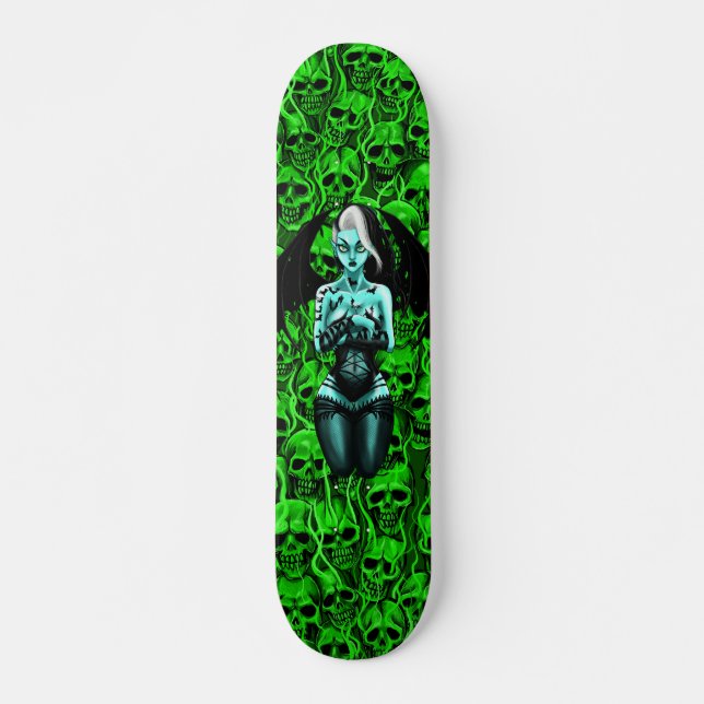 Vampirsmädchen Skateboard (Vorne)