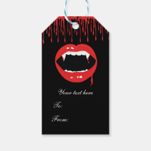 Vampirzähne Blut Dracula Halloween-Partygeschenk Geschenkanhänger