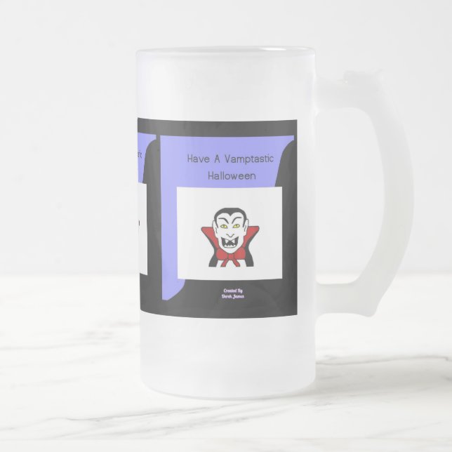 Vamptastic Halloween Large Mattiert Glass Tasse (Rechts)