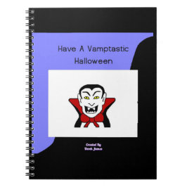 Vamptastic Halloween Spiral Foto Notebook Notizblock