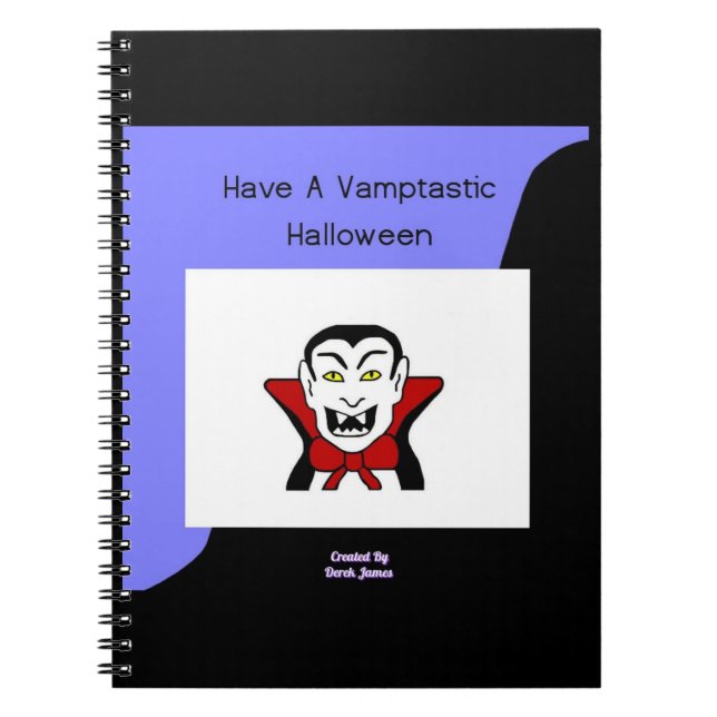 Vamptastic Halloween Spiral Foto Notebook Notizblock (Vorderseite)