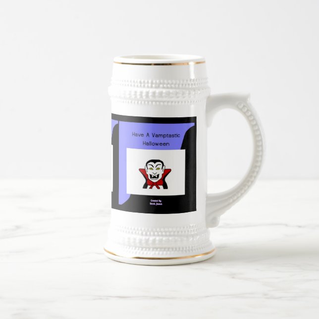 Vamptastische Halloween-Stein-Tasse Bierglas (Rechts)