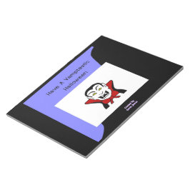 Vamptastisches Halloween Notepad 11" X 8,5" Notizblock