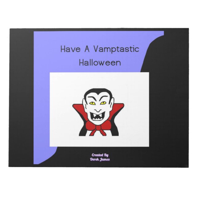 Vamptastisches Halloween Notepad (27,9 cm x 21,6 c Notizblock (Vorderseite)