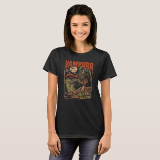 Vampurr Beißt Wieder! Lustige Katze Halloween Vint T-Shirt