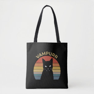 Vampurr Funny Vampire Retro Sunset Halloween Tasche