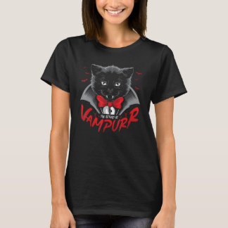 Vampurr Halloween Cat Vampire T-Shirt