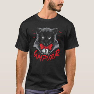 Vampurr Halloween-Katze Vampir T-Shirt