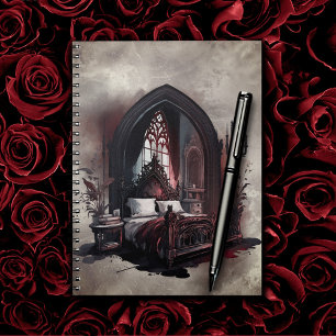 Vampy Boudoir   Gothic Red Viktorianisch Bedroom S Notizblock