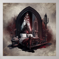 Vampy Boudoir | Gothic Red Viktorianisch Bedroom S