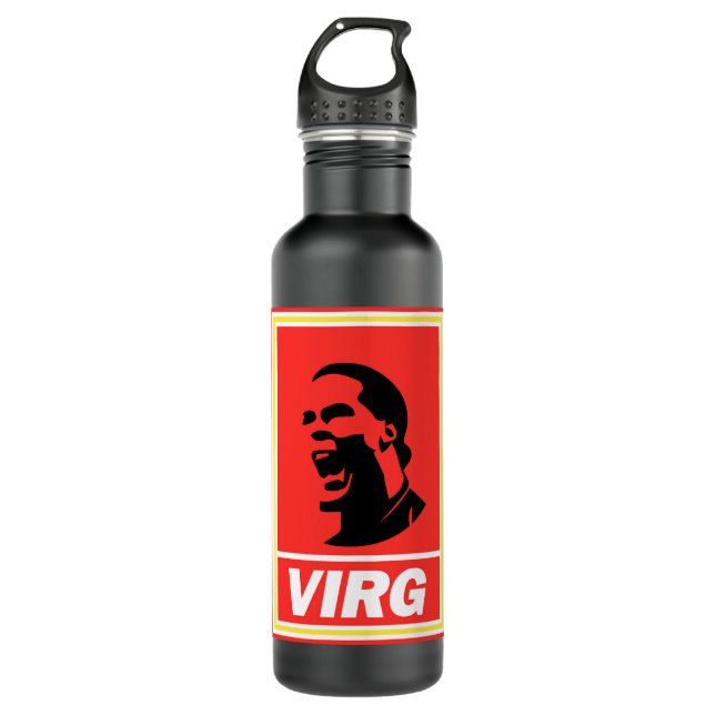 Van Dijk Liverpool FC Virgil Van Dijk Classic Edelstahlflasche (Vorderseite)