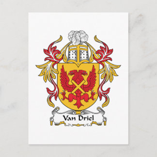 Van Driel Familienwappen Postkarte