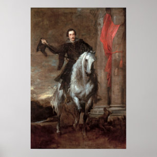 Van Dyck - Anton Giulio Brignole Sale zu Pferd Poster