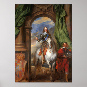 Van Dyck - Charles I mit M. de St Antoine Poster