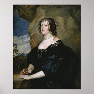 Van Dyck - Diana Cecil Gräfin von Oxford Poster