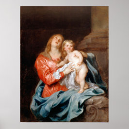 Van Dyck - die Madonna und das Kind Poster